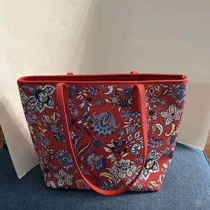 Bolso Grande Talbot's Precioso Estampado Floral en Rojo Multicolor - Venta al por menor: $135 NUEVO - Imagen 1 de 12