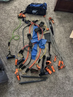 Bodylastics сопротивления лент комплект с ручками лодыжки ремни сумка двери якорь HPYGN - Изображение 1 из 4