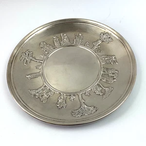 Vintage Viners Silverplate Plate Classical Figures Relief 25cm Decorative - Picture 1 of 9