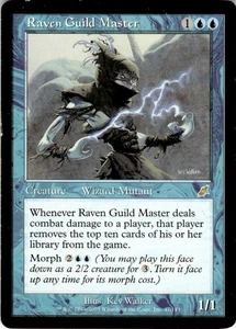 2003 Magic The Gathering Scourge Raven Guild Master #47 Light Play - Picture 1 of 2
