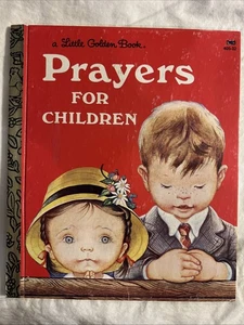 Vintage A Little Golden Book Prayers For Children 405-32 1981 #2291 - Picture 1 of 5