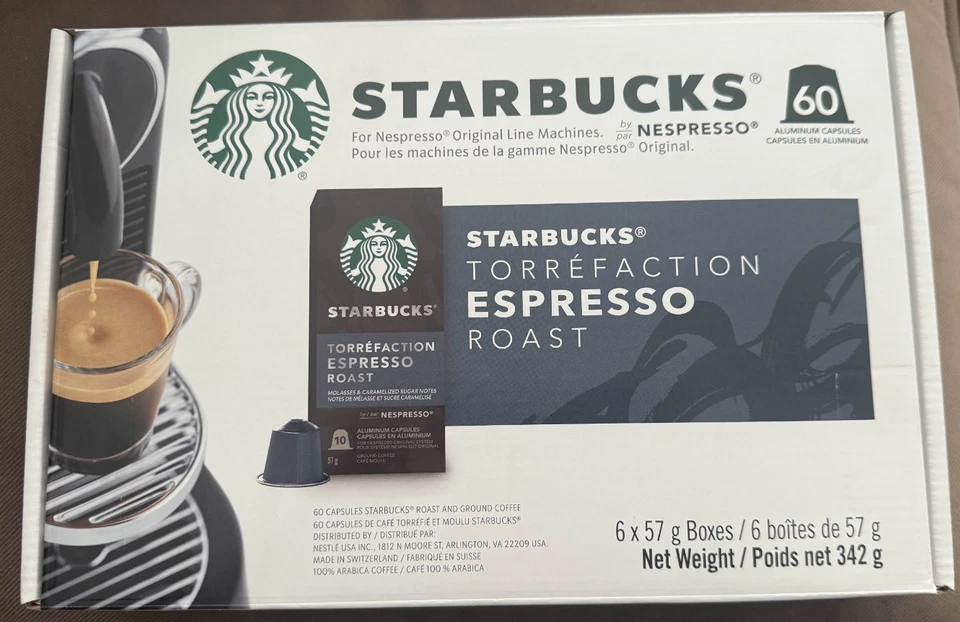 Starbucks Nespresso Original Line Espresso Dark Roast Capsules - 10 Count