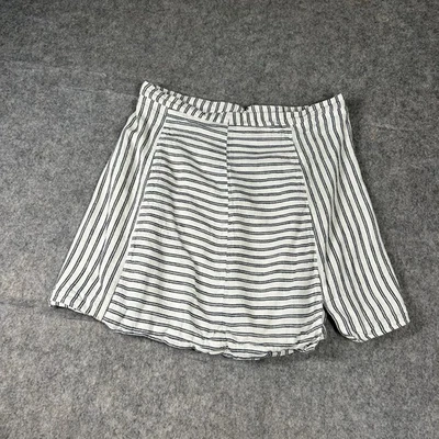 Cooperative Kendric Notch Hem Linen Skirt Medium Striped Lightweight Womens - Image 1 of 4