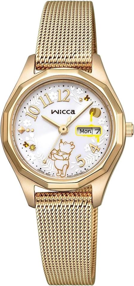 CITIZEN WICCA KH3-525-11 White Solar Disney Women's Watch