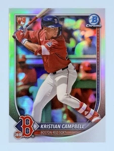 Kristian Campbell 2025 Bowman Chrome Red Rookie Logo Redemption Refractor #58 - Bild 1 von 2