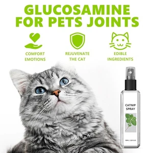 Herbal Cat Joy Silvervine Spray,Pet Catnip Spray For Indoor Calming Spray♤ F9P3 - Picture 1 of 12