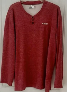 Hi Tec Brand Men 2XL L/S Henley Tee Shirt NWT (E926) - Picture 1 of 1