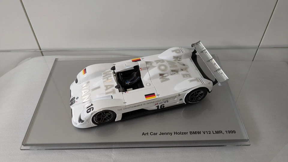 1/18 BMW ART CAR - BMW V12 LMR 1999 - Jenny Holzer (Kyosho) - Imagen 1 de 4