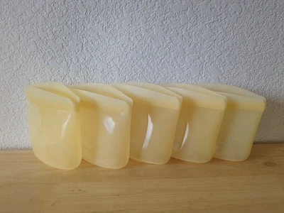 Cuencos de almacenamiento de alimentos de silicona Stasher - Juego de 5 - tamaño 1 taza Foto 1 de 4