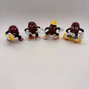 Vintage California Raisins 4 Figuren Surfboard Rollschuh Skateboard Shades - Bild 1 von 13
