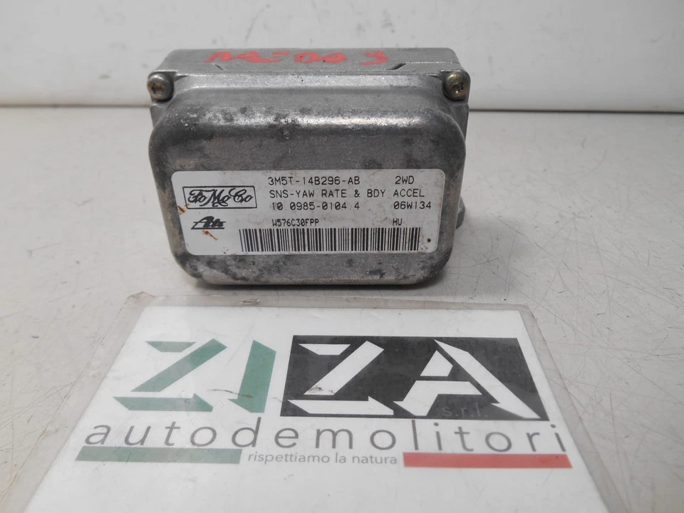 Sensore Imbardata ESP Mazda 3 Ford Volvo 3M5T14B296AB 10.0985-0104.4 Foto 1 de 3
