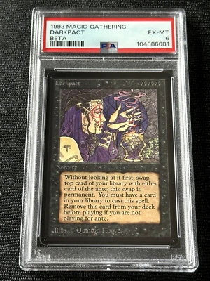 Beta Darkpact Limited Edition Magic the Gathering MTG PSA EX-MT - Image 1 of 2