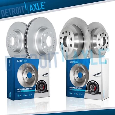 12.99" Front and 12.91" Rear Disc Brake Rotors Kit for 2018 - 2025 Jeep Wrangler - Image 1 of 4