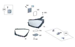 NEW OEM LED MODULE INVERTER CONTROLLER MERCEDES GLE GLS 63 W167 350 A2139000737 - Picture 1 of 3