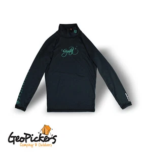 Crystal Black SPF50 Youth Long Sleeve SpanFlex Lycra Rash shirt Rashie #RSCRY - Picture 1 of 6