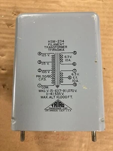 Triad HSM-234 Filament Transformer 6.3V 10A - Picture 1 of 3