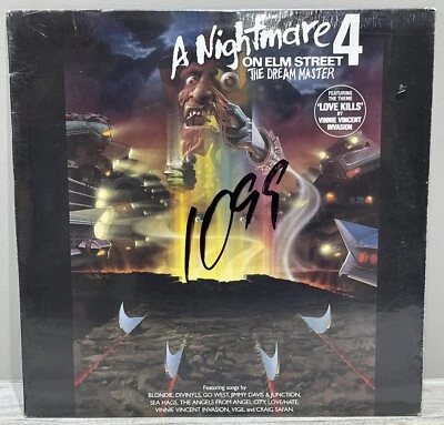 A Nightmare On Elm Street 4: The Dream Master (Vinyl LP Record) 1988 Sealed - Image 1 of 3