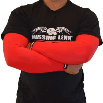 Missing Link SPF 50 Solid Red ArmPro Compression Sleeves - APRD - Image 1 of 2