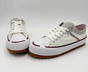 Diesel S-Principia Low Mens White Canvas Lifestyle Sneakers Shoes Size 9 - Picture 1 of 19