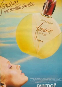Werbepapier - Advertising Paper - Féminin Exotique de Fabergé - Bild 1 von 1