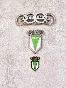 1950-´59 AUTO UNION / DKW EMBLEME - 3 STÜCK - ORIGINAL - VINTAGE - - Bild 1 von 19