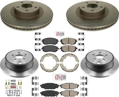 Pastillas de rotores de freno de disco de carbono de alto rendimiento F&R para Subaru Outback 2010-2012 Foto 1 de 4
