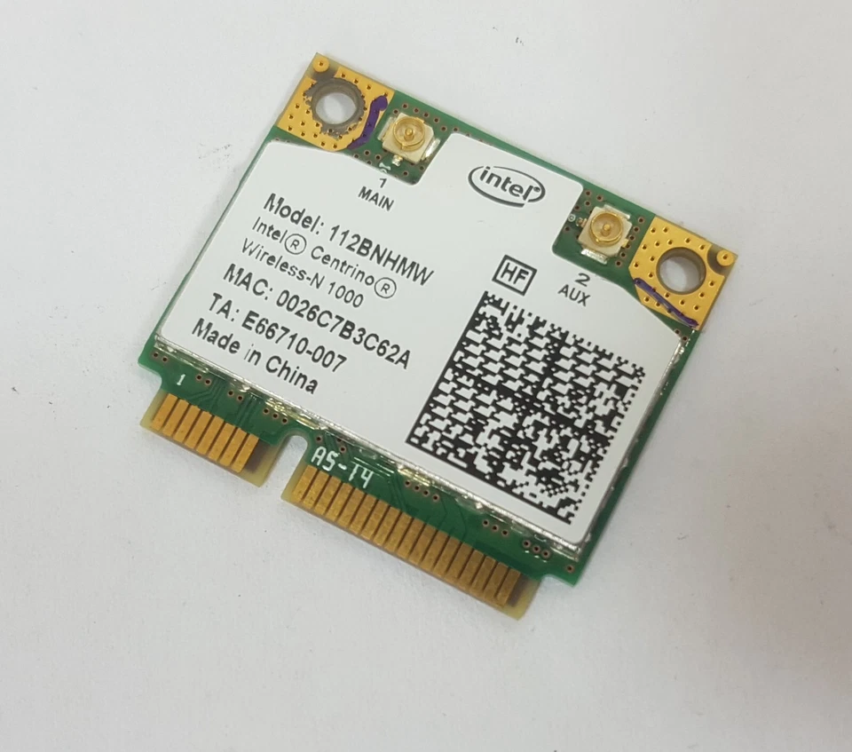 Wlan Intel WiFi Centrino Wireless-N 1000 half Size aus Acer Aspire Notebook - Bild 1 von 1