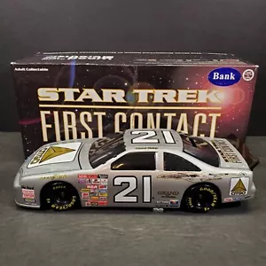 Michael Waltrip #21 Citgo/Star Trek 1:24 Diecast Bank Car 1996 NASCAR L.E Action - Picture 1 of 11