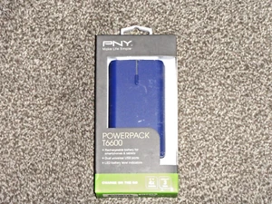 PNY PowerPack T6600 6600mAh 2.4 Amp Portable Rechargeable Battery Bank - Picture 1 of 4
