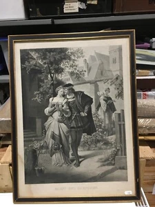 Bild mit Rahmen aus der Auflösung einer Sammlung, Faust und Gretchen #4046 - Bild 1 von 1
