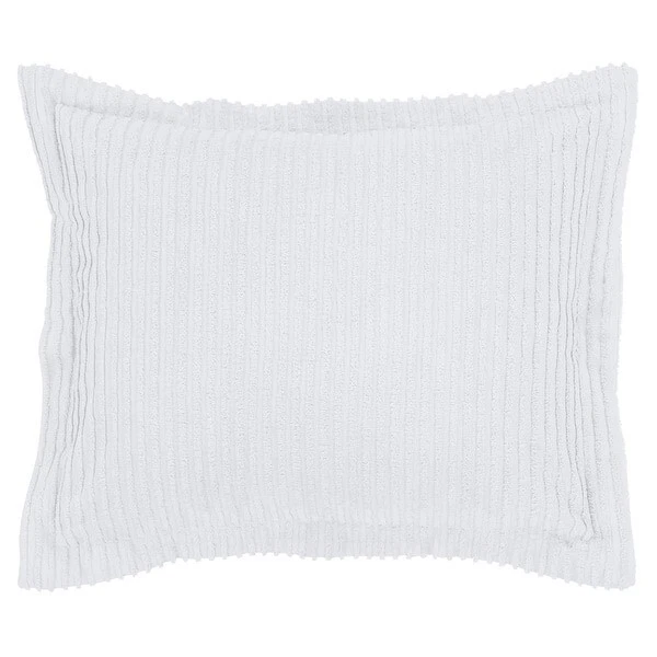 Better Trends Jullian Solid Stripes Standard Sham 21" X 27" Tufted Chenille - Imagem 1 de 1