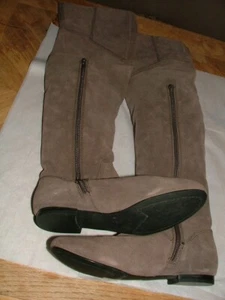 NEW WOB 7 FOR ALL MAN KIND KNEE BOOTS SIZE 5 1/2 M BROWN SUEDE LEATHER #340 - Picture 1 of 9