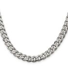 Sterling Silver 8Mm Curb Chain Necklace