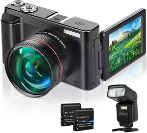 Digital Camera, Video Camera FHD 1080P 30FPS 24MP Video Camcorder, YouTube Vlogg - Picture 1 of 7