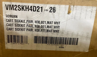 Robern VM2SKH4D21-26 - 笛卡尔和轮廓侧套件一对 30"x 21"" 哑光白色 — 第 1/4 张图片