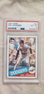 1985 TOPPS #493 OREL HERSHISER ROOKIE RC PSA 8's (3 CARD LOT) - Picture 1 of 6