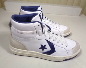 Converse Pro Blaze A07099C unisex Mid Top White/blue men sz 7.5/women sz 9 ~ EUC - Picture 1 of 21