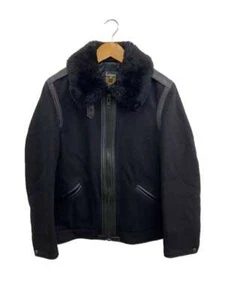 Schott MELTON B6 BOMMER Jacket black S Used - Picture 1 of 5