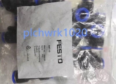 1 PCS NEW FESTO QST-10 153131 T-shaped push-in connector - Image 1 of 3