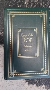 Edgar Allan Poe Selected Works (HC, 1985, Gramercy) Green Literay Classics - Picture 1 of 11