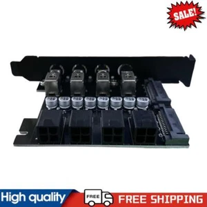 Control Switch 4 Bit Energiespar Controller mit SATA Kabel PCI Erweiterungskarte - Bild 1 von 12