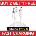 1M USB to Type C Charger Cable Fast Charging Lead Data Cord for Samsung & Huawei