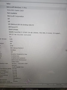 Hp Elitedesk Mini 800 G6 i7 32gb Ram 512gb Drive 10700T Nvidia GPU 6GB MS Office - Afbeelding 1 van 13