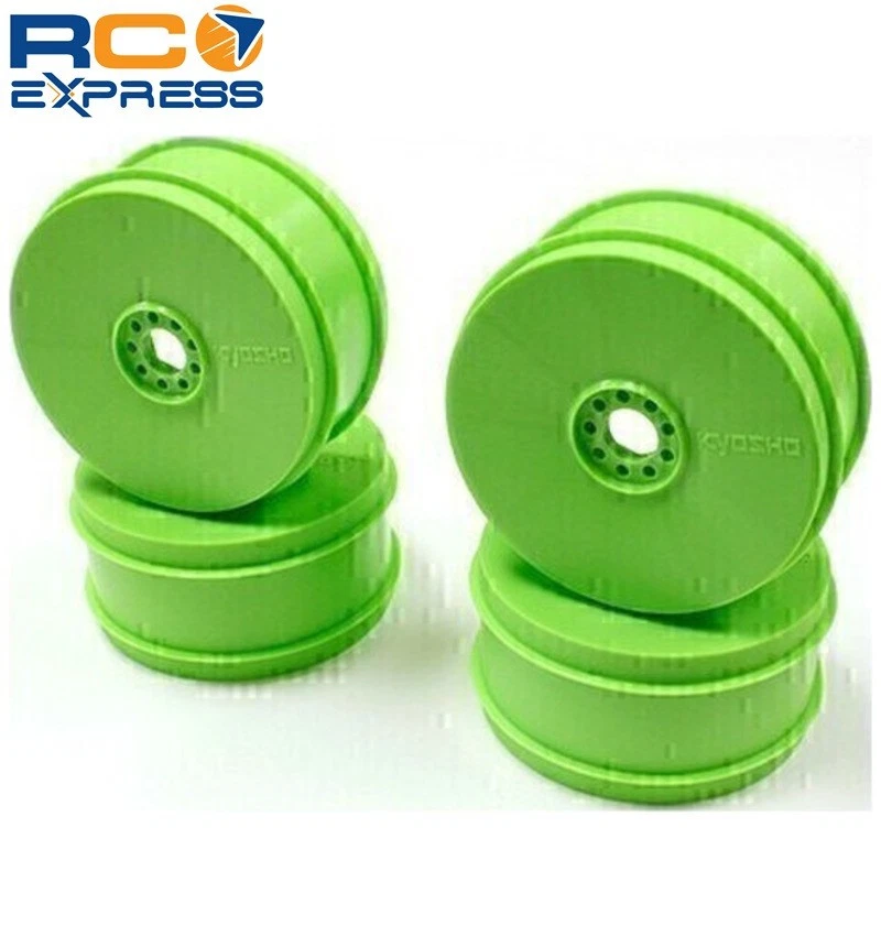Kyosho Dish Wheel 4 pieces Fluorescent Green Mp9 Tki4 KYOIFH006KG - Image 1 of 1