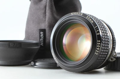 [Near MINT w/ Hood Case] Nikon AIS Ai-s Nikkor 50mm f/1.2 MF Lens From JAPAN - Image 1 of 4