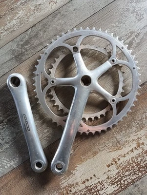 Campagnolo Record 172,5 mm 53/39 crank set vintage 90s 8 velocità Foto 1 de 4