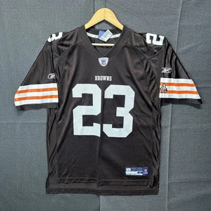 Vintage Y2K Cleveland Browns Reebok Joe Haden NFL Home Jersey Size Large - Picture 1 of 5
