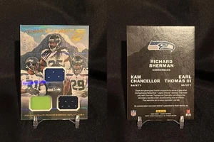 2020 Zenith Richard Sherman Kam Chancellor Earl Thomas Legion of Boom #10/50 - Picture 1 of 3