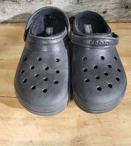 Zueco Crocs Dual Comfort Forrado Niños Grandes - Adulto J5 - Negro - Sin cordones - - Imagen 1 de 6
