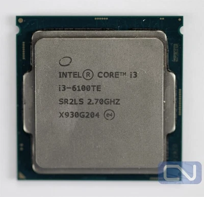CPU Intel Core i3-6100TE 2 núcleos 2,7 GHz 4 MB 8 GT/s SR2LS LGA1151 grado B Foto 1 de 2
